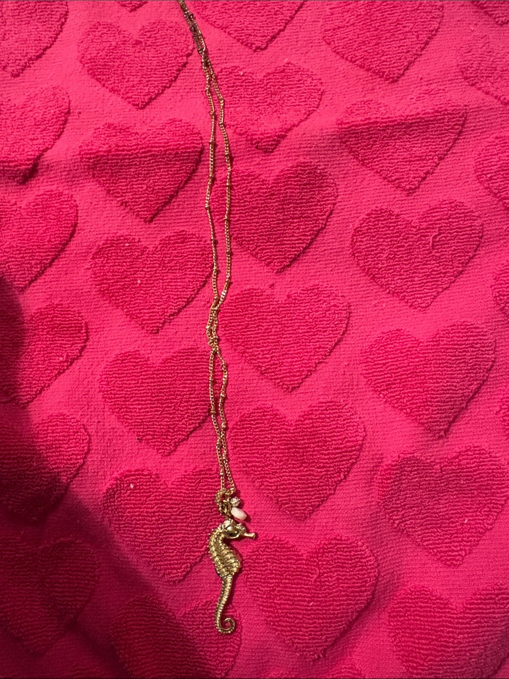 Gold Seahorse Pendant Necklace - Women Jewelry